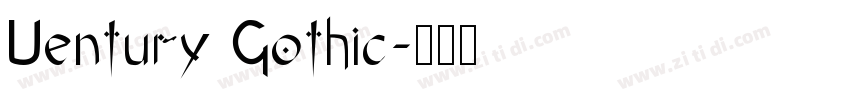 Uentury Gothic字体转换